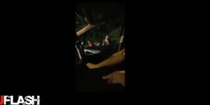 Car Flash at Night