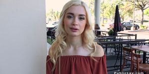 I KNOW THAT GIRL - Blonde teen rides cowgirl in public (Anastasia Knight)