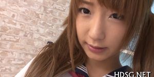 Japanese schoolgirl cums on fingers - video 7