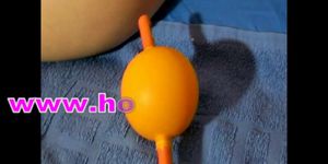 Enema with Ballon rectal tube Einlauf mit Ballondarmrohr