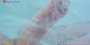 Milf seduces underwater at outdoor jacuzzi 4K