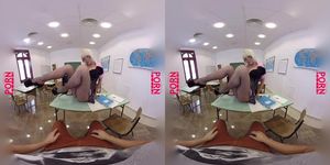 Virtualporndesire - Big Boobs Naughty Teacher 180 Vr 60 Fps (Blonde Teacher, Christina Shine)