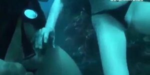 Couple sex in underwater