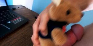 HOT GUY MOANING WHILE HUMPING PLUSH - HANDS FREE CUM