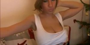 Webcam Girl Plays With Her Massive Tits