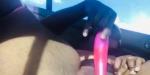 Big Thick Booty Squirting In The BackSeat