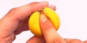 FrootDrip  Tiny Peach fingered and fucked wet slit filled with juice by red hot chilli ASMR