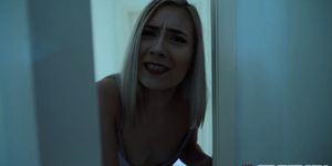 Lux Rose is playing with a sex toy and gets caught by her stepbro