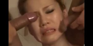 Hot Asian Bukkake Slut and Blowjobs