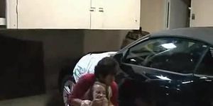 Blonde Schoolgirl Groped In Her Parents Garage