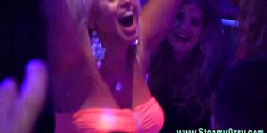 Party girls sucking stripper cock - video 1
