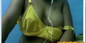 Busty Indian babe on webcam