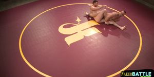 Wrestling duo pin each other on the floor