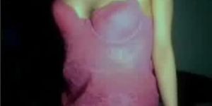 Blonde hottie stripping - webcam