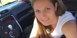 in Car Outdoor Fuck and Ends with Nice Creampie