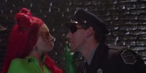 Poison Ivy Goes Fetish Kissing Guards