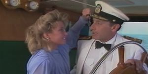 Candy Evans and John Leslie on a boat.... (Candie Evans)