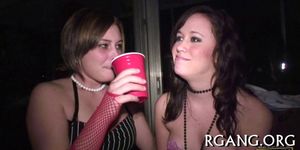 Chicks nailed in group - video 39