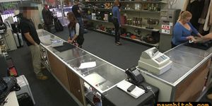 Coed with glasses fucked by pawn dude