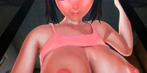 Super geile hentai meid spijkert zichzelf met een dildo - video 3