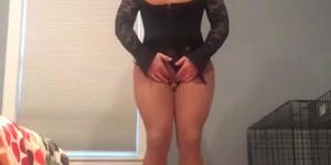 Audrey's Audition (female mask, trans, crossdressing, silicone, pantyhose, legs, rubber pussy)