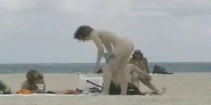 One and a half hours peeking on the nudist beach