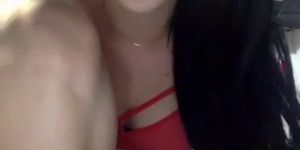 Hot latina teen fingers herself on webcam live