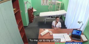 FAKE HOSPITAL - Sexy new nurse likes working for her pay