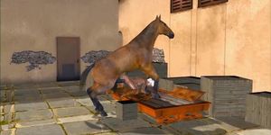 3D Animation - Ciri with Horse - Tnaflix.com