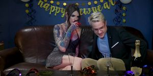 Shemale anal fucks blond male (Chelsea Marie)