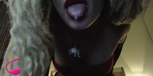 Spit in bitch's mouth and strapon (prerecorded cam show)