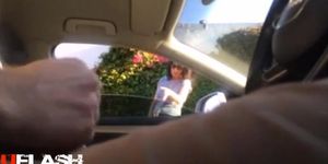 Lovely Milf Gives Directions While I Flash Cock