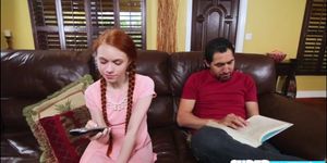 Redhead babe Dolly gets hammered hard (Dolly Little)