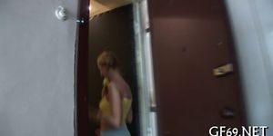 Hot virgin sex in the bathroom - video 19