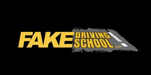 Fake Driving School Redhead horny minx quirts on mechanics big black dick