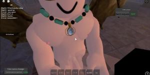 Slut Furry becomes a slave to the man (Roblox)