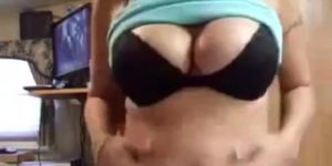 Sexy girl chubby belly play