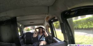 Sexy amateur European redhead pussy nailed by fake driver