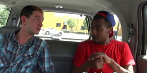 Twink jizzed by black guy - video 1