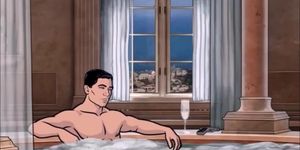 BLOWJOB UNDERWATER CARTOON - under water blowjob erotic-cartoon ARCHER 01 - bathroom wife fellatio