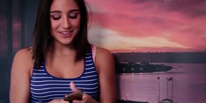 Stepsisters Sara Luvv and Abella Danger shared guys penis and enjoyed it