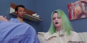 Slutty nympho is brought in ass hole asylum for painful treatment