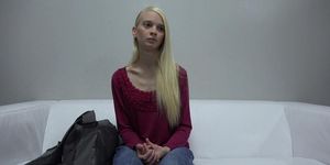 Petite Blonde At The Casting