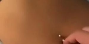 College Freshman gets belly button fingered