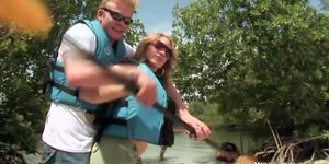 Rowboat instructor gets up close