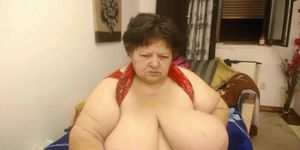 saggy granny huge boobs