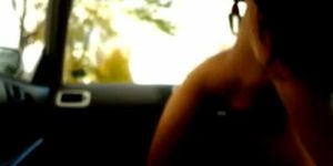 nude girl in car and people can see 4