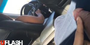 Masturbating in Back of Taxi