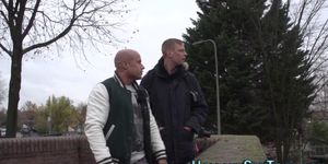 Dutch hooker tits sprayed - video 1