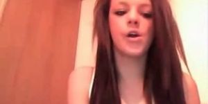 Hot teen brunette showing on cam